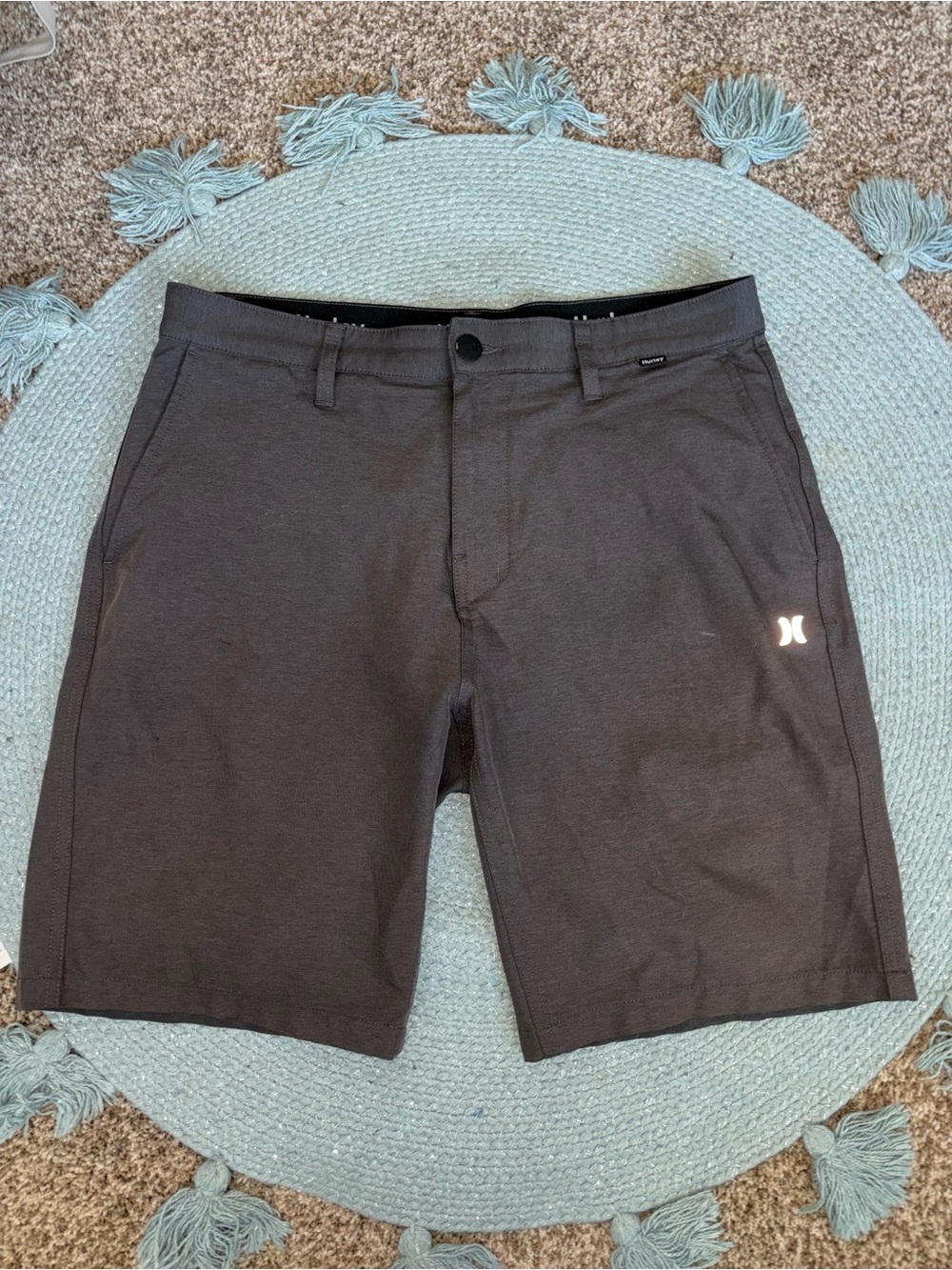 Hurley Black Hybrid Performance Shorts